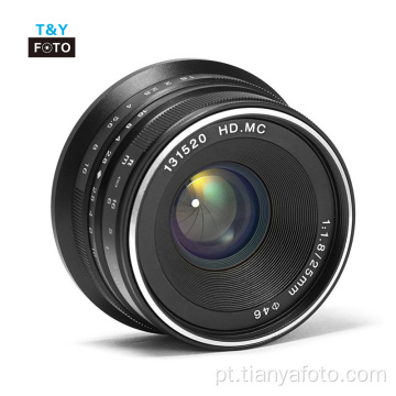 lente de câmera totalmente manual f1.8 / 25mm